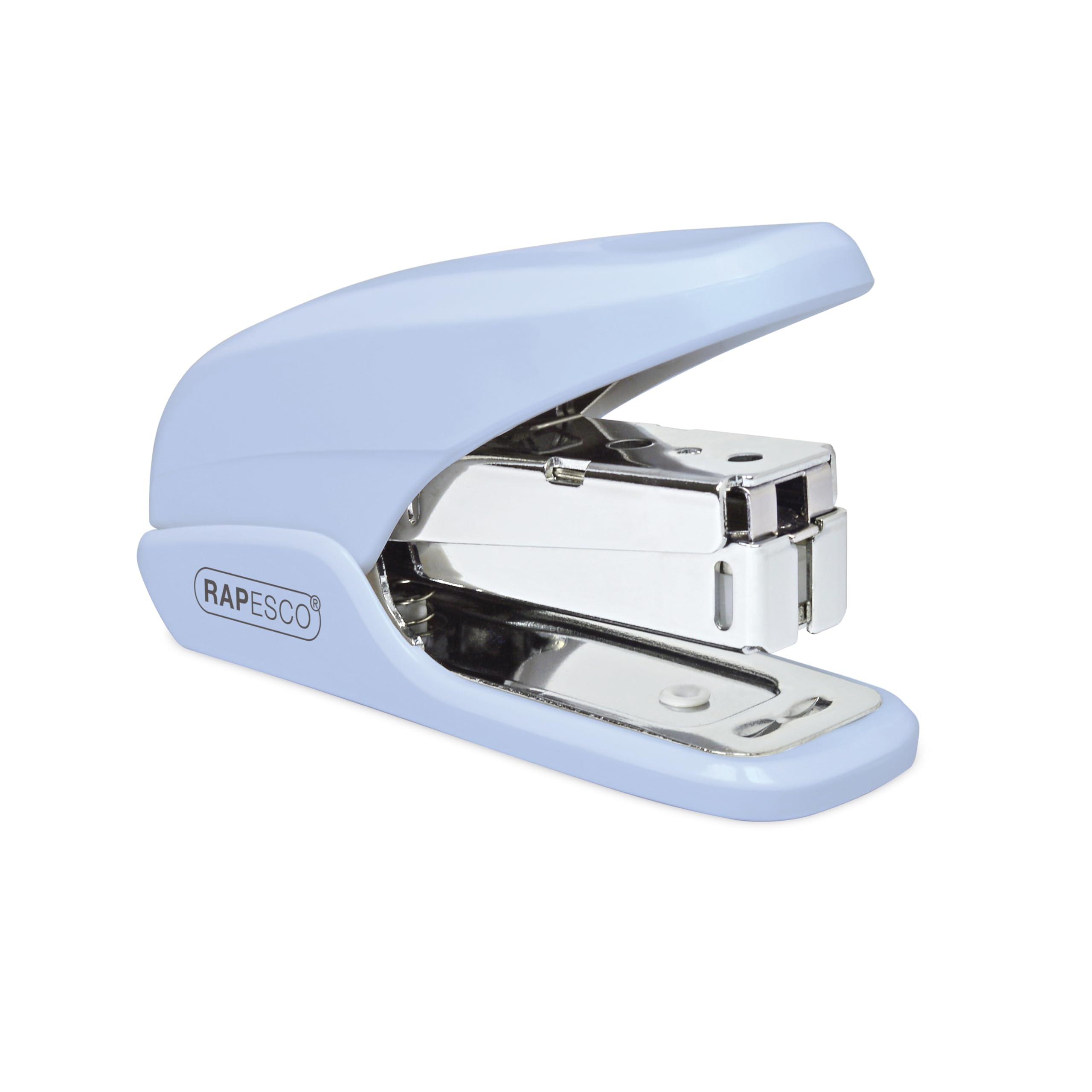 Rapesco 1338 X5-Mini Less Effort Stapler, 20 Sheet Capacity, Powder Blue