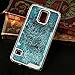 Samsung Galaxy S5 Case-Yerwal Transparent Plastic 3D Glitter Quicksand Stars Liquid Case for Samsung Galaxy S5(Blue)