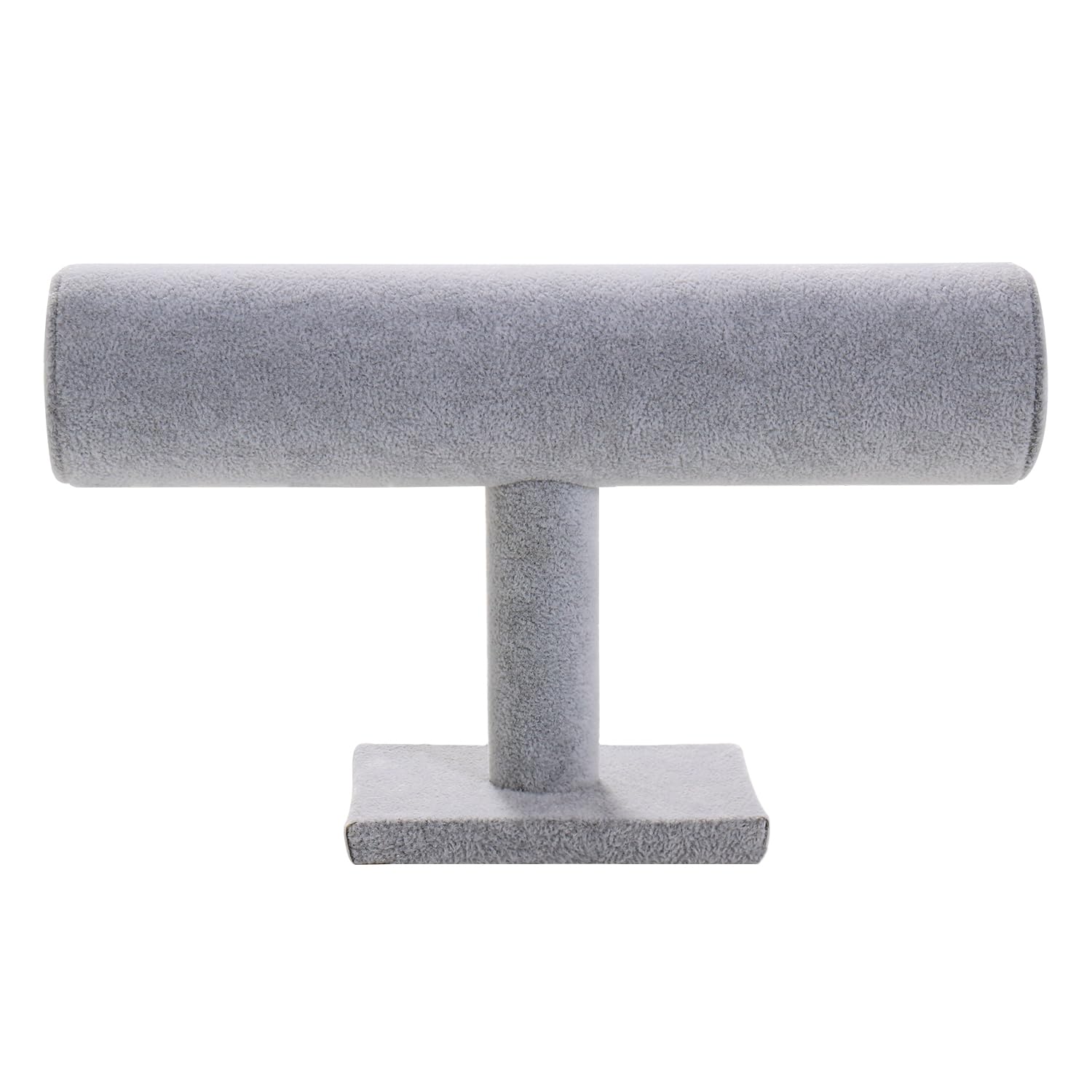 BOCAR Grey Velvet Bracelet Display Stand T-Bar Display Holder Organizer (DCJ-grey)
