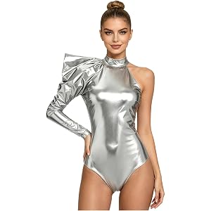 Zaldita Dance Leotards for Women Rave Outfits Cosplay Suit Gym Jumpsuits Ballet Leotard Workout Rompers