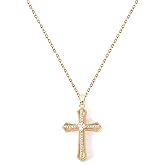 LLIYSOUN Cross Pendant Necklace for Women Jewelry Gold Cross Necklaces for Women Cross Necklace Minimalist Trendy Jewelry Valentines Day