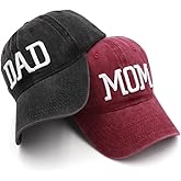 Mom and Dad Hats New Dad Mon Parents Gifts for Couples Fathers Day Embroidered Baseball Caps