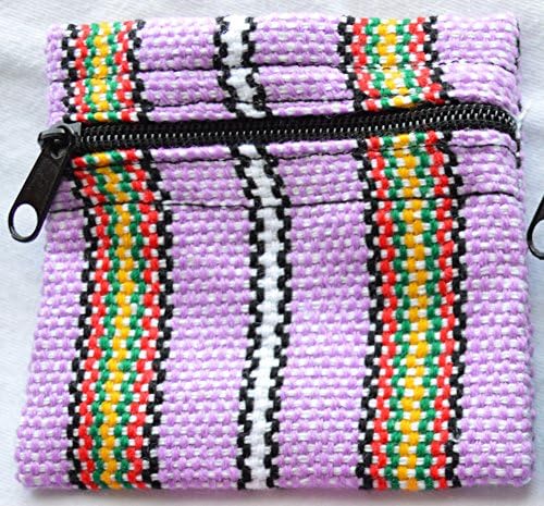 Native Weaved Coin Purse Lavender