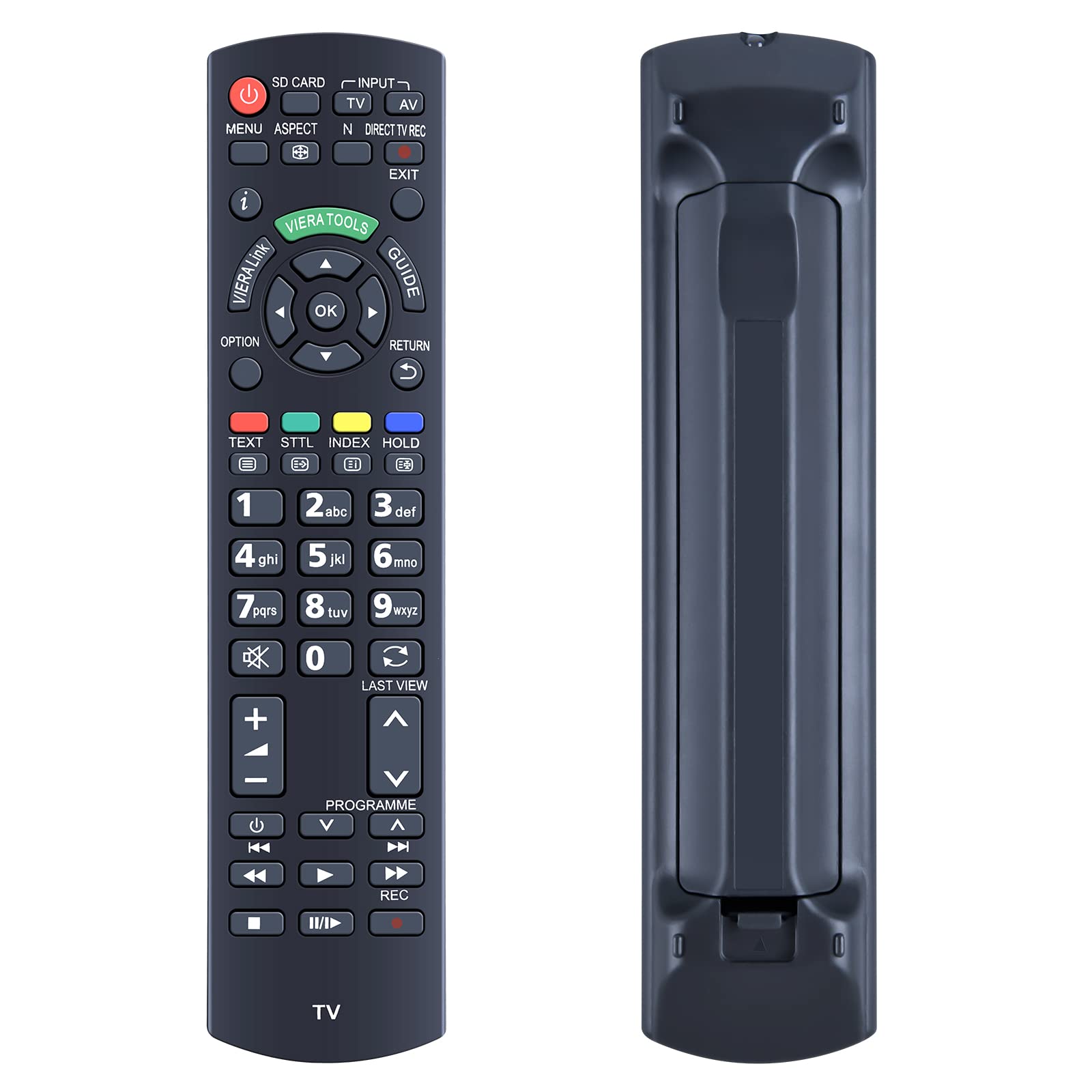 TCNOUMT N2QAYB000487 Remote Control Replacement for Panasonic Viera TV N2QAYB000239 N2QAYB000354 N2QAYB000490 TX-L22X20E TX-L22X20L TX-L24C3B TX-L24C3E TX-P37X20B TX-P37X20E - NO Setup Required