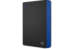 Seagate Game Drive 4TB External Hard Drive Portable HDD - Compatible With PS4 (STGD4000400) blue