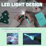 Knitiss 17 Sizes Lighted Crochet Hooks Set 2.5mm-14.0mm Rechargeable view 4