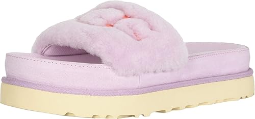 Ugg laton fur slide purple Clearance