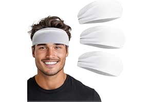 SUPENIU Headband for Men & Women, Sweat Wicking Sports Sweatband Headbands, Workout Running Training Yoga Basketball Hairband