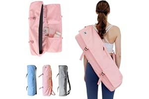 Tumaz Yoga Mat Bag – Yoga Bags and Carriers Fits All Stuffs – Build-in Yoga Strap, 3 Pockets for Yoga Essentials, Sturdy G-Ho