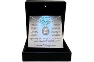 TRYNDI Necklace Gifts for Wife from Husband - Wife Christmas Gifts Ideas, Gift for Wife Anniversary Birthday Gift Ideas, Gift for Wife, Christmas, Valentines, Wedding Anniversary Romantic Gifts for Her