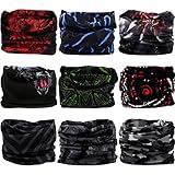 VANCROWN Headwear Wide Headbands Scarf Head Wrap Mask Neck Warmer