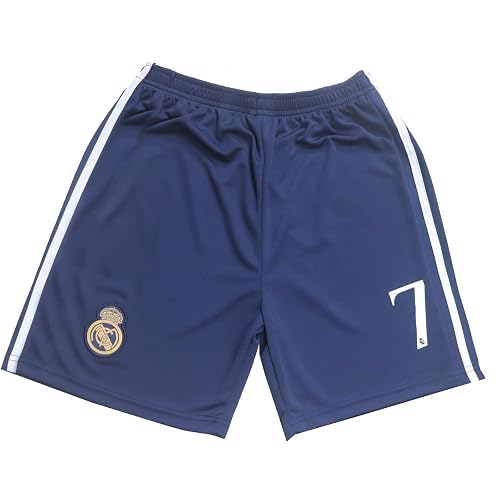 Vini Jr. #7 Real Madrid White Dragon Edition Kids Soccer Kit - Jersey, Shorts & Socks Set (White, Youth Size 8-9)