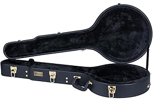 Golden Gate C-1536 Premier Hardshell 4 or 5-String 12 Inch Openback Banjo Case