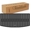 LASFIT Trunk Mat for Jeep Grand Cherokee L 2021-2025 6-Passenger and 7-Passenger All Weather TPE Custom Fit Cargo Mat Trunk Liner Cargo Liner, Black