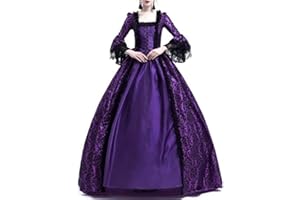BILQIS Women's Medieval Regency Costumes Gothic Renaissance Costume Royal Maxi Dresses Plus Size 18th Century Cosplay Gown