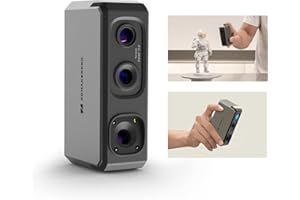 3DMakerpro 3D Scanner for 3D Printer with 0.01mm Accuracy, 24-bit Color Camera, 10FPS Scanning Speed, Anti-Shake Scan 3D Model Scanner for Android/iOS/Win10/MacOS-Seal Standard