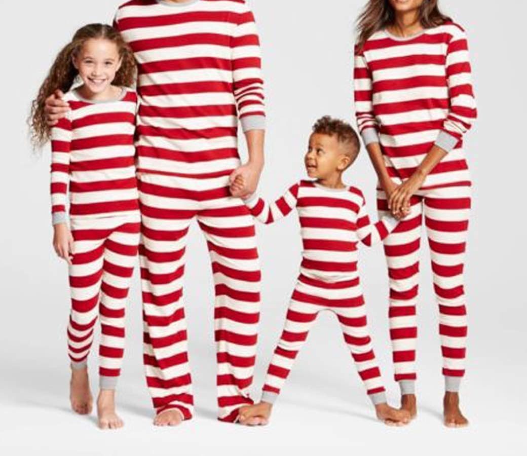 baby bear plaid pajamas