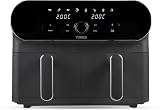 Tower Vortx Elite 10.4L Dual Basket Air Fryer 1700W Graphite Chrome