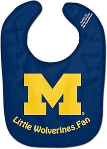 WinCraft NCAA University of Michigan WCRA1995113 All Pro Baby Bib
