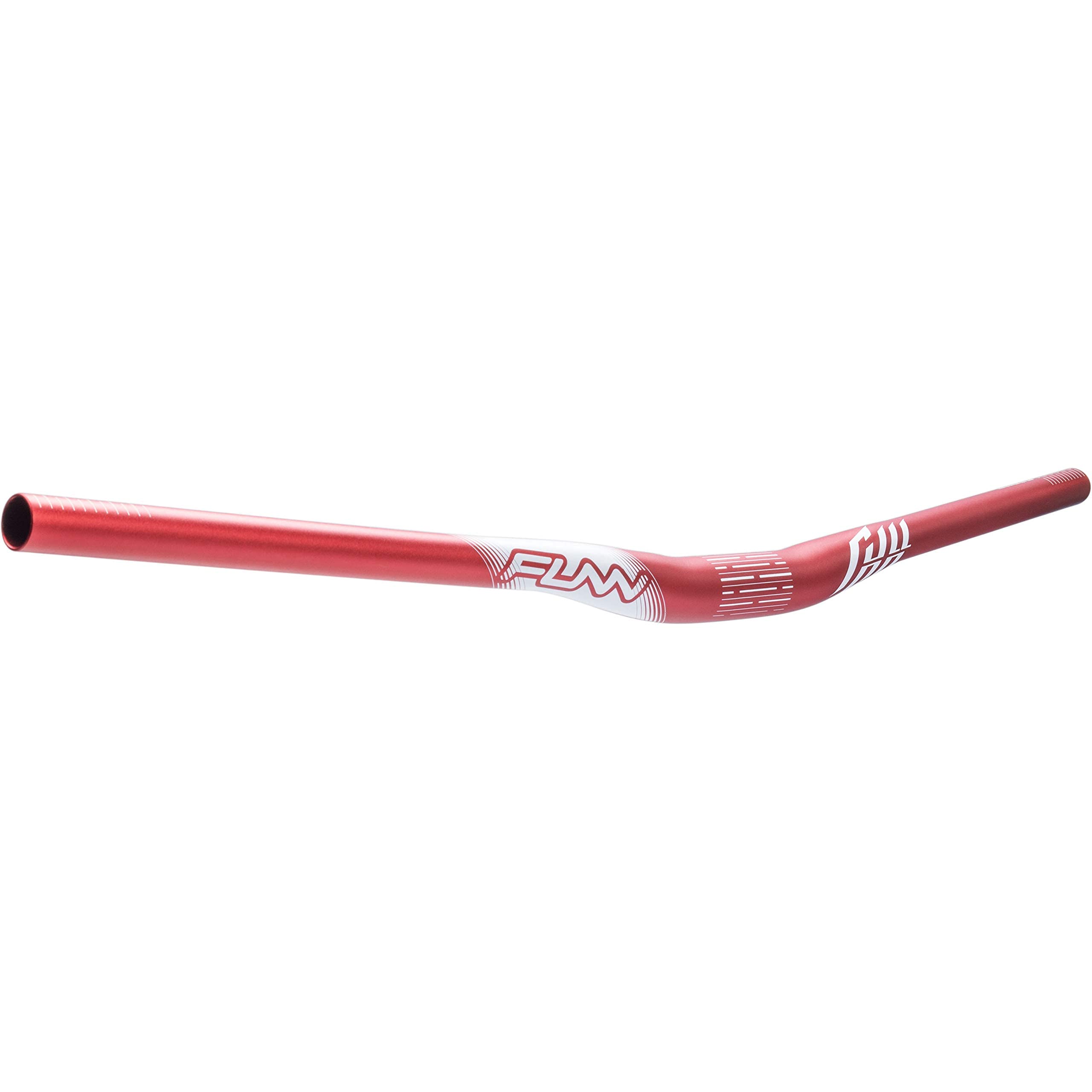Funn Full On Mountain Bike Handlebar with Bar Clamp 31.8mm and Width 810mm, Tough and Lightweight Alloy Riser Handlebar for MTB, BMX and Road Bike, Rise 15mm MTB Handlebar (Red)