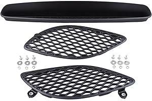 Roneeson Left Right Center Hood Bezel Scoop Panel Insert Set for Dodge Durango 2018-2020