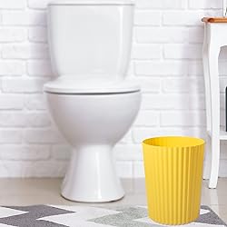 JiatuA Small Trash Can Plastic Wastebasket Round
