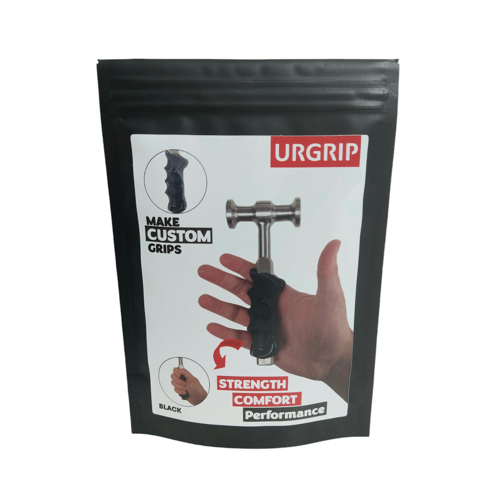 URGRIP Make custom grips and handles for better strength, comfort and performance. Black