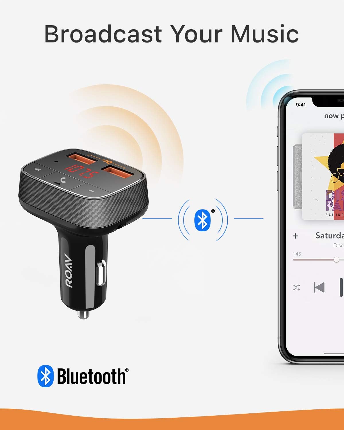 smartcharge bluetooth wireless fm transmitter