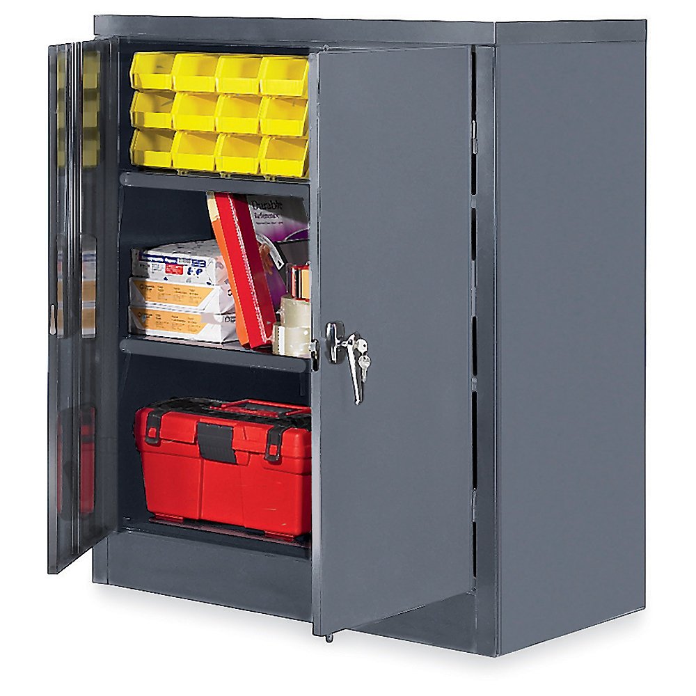 Amazon Com Edsal Extra Shelf For Economical Storage Cabinets Unassembled 36x24 Gray Gray Industrial Scientific