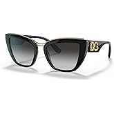 Dolce & Gabbana Womens DG6144 Black/Gradient Grey One Size One Size