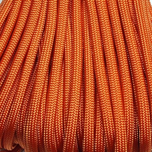 550 Paracord Burnt Orange 100 FT USA Made & Seller Same Day Shipping