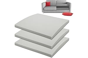 HAVARGO Couch Cushion Support for Sagging Seat, Couch Supports for Sagging Cushions, High Density Foam Sofa Cushion Support Light Grey Set of 3