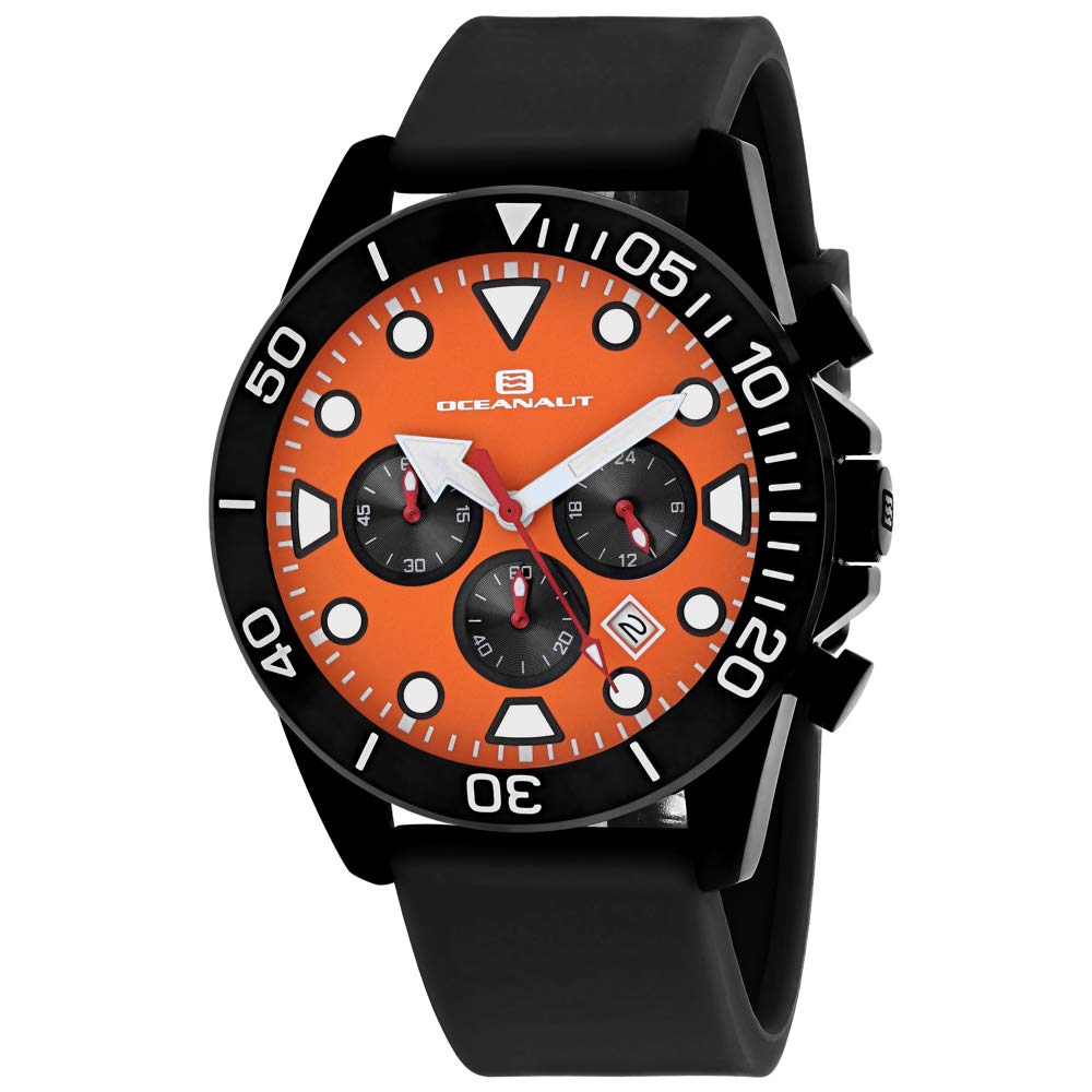 Oceanaut Reloj de cuarzo negro con pantalla analógica naval OC1312 para hombre