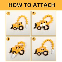 Baby Food Grade Silicone Carrier Vehicle Teether