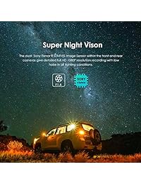 VIOFO Cámara Doble Oficial A129 Duo Full HD 1080P Frontal y Trasero 5GHz Wi Fi Cámara Dash Coche con Soporte GPS 256GB Max