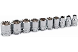 Titan 68500 10-Piece 3/8-Inch Drive SAE 12 Point Socket Set