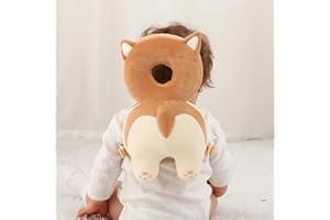 SOZOON Baby Head Protector Backpack - Soft & Lightweight Head Protection Pillow for Bebe Walking and Crawling Corgi