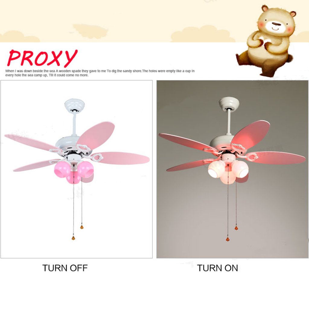 Ceiling Fan With Lights Girl Bedroom Ceiling Fan Light Cute Room
