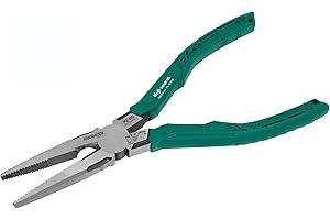 ENGINEER PZ-60 Screw Removal Pliers, 193mm Long Nose Pliers with Screw extracting Serrated Jaws