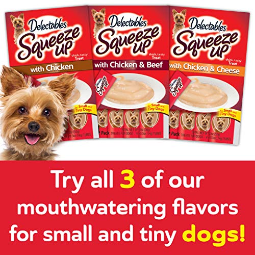 Hartz Delectables Squeeze Up Chicken & Cheese Dog Lickable Treats, 32