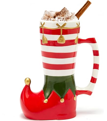 Resting Grinch Face Mug - 16 Oz Ceramic Stoneware Holiday Mug, Dishwasher & Microwave Safe, Fun Christmas Gift