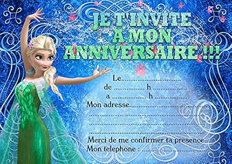 Carte Invitation Anniversaire Disney Reine Des Neiges Frozen Lot De 4 8 12 Ou 16 Casa Jardin Y Bricolaje Otros Freetechsolutions Com Ar