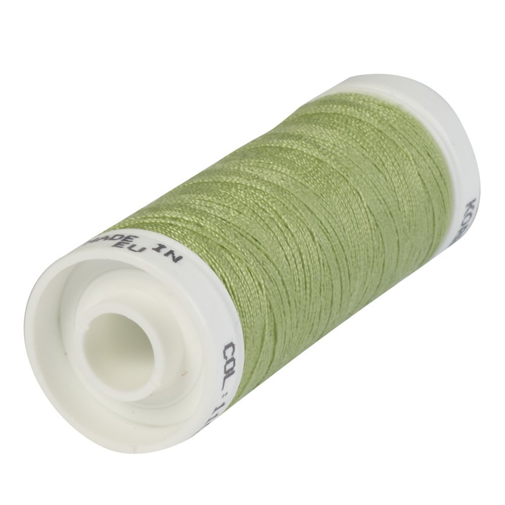 KORBOND Polyester All Purpose Thread – 500m Total – Lime Green - 5 x 100m Reels for Hand and Machine Sewing
