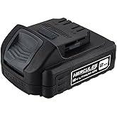 Fits Hercules 12V, 2 Ah Lithium-Ion Compact Lightweight Battery (HD03) - Easy-View Fuel Gauge Displays Battery Charge Level