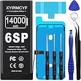 XYIRMCYF 14000mAh Super Capacity Battery Compatible with iPhone 6S Plus, 0 Cycle Li-Polymer Replacement Battery for iPhone 6S