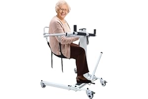 Patient Lift Transfer Chair, Foldable Portable Wheelchair for Adults Home Use, Lightweight Travel Wheelchair to Car Transfer 