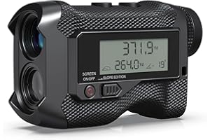 ACPOTEL Golf Rangefinder LCD Display with Slope Golf Rangefinder Range Finder Golf Flagpole Lock Vibration | Rechargable Disc Golf Range Finder