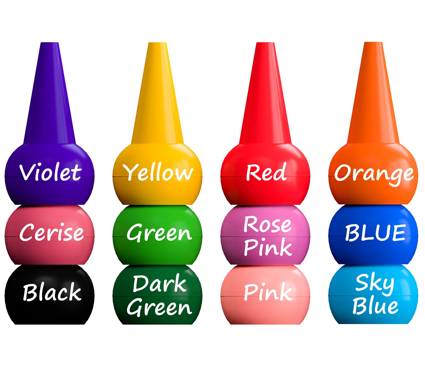 Gibot 12 Colors Toddlers Crayons Palm Grip Crayons, Sticks Stackable Toys Safe for Kids, Children, Boys and Girls
