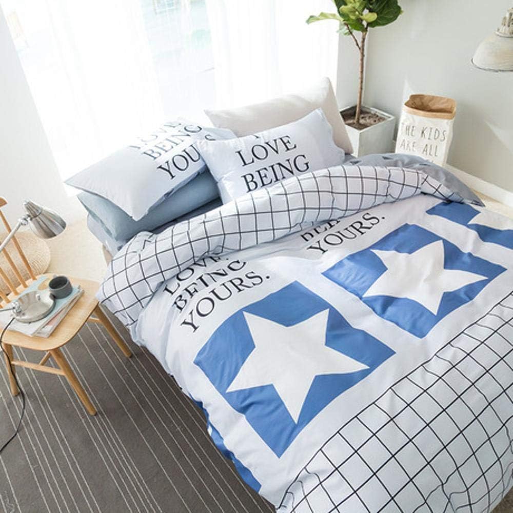 Sqy Pure Cotton Four Piece Set Home Textile Cotton Bedding Bed Linen Style Bed Style Fresh And Cute Style Amazon Co Uk Kitchen Home