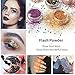 Glitter Tattoo Kit, Nunalisa Gillter Shimmer Body Art 21 Colors Temporary Tattoo Make Up Body Glitter Dust Powder Mermaid Flakes Holographic Nail Sequins for Festival Body Paint Non-toxic